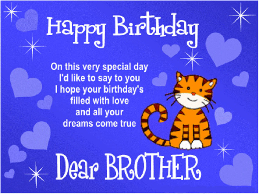 Birthday message for brother
