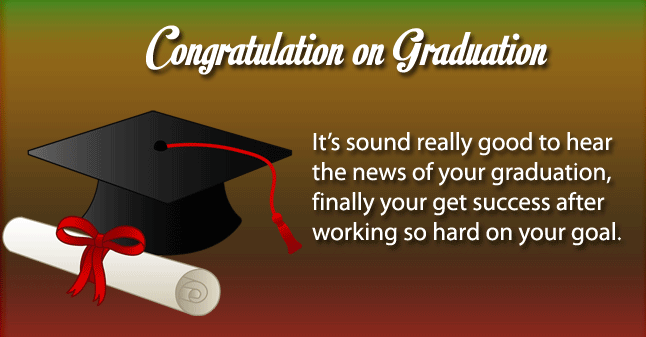Congratulations on your convocation