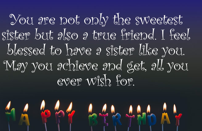 Birthday Wishes For Elder Sister in English