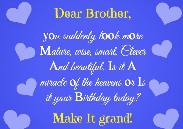 Best birthday wishes for brother