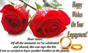 Engagement message for sister