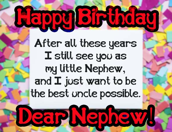 Lovable Birthday wishes for Nephew