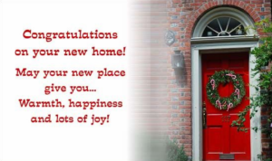 New Home Congratulations