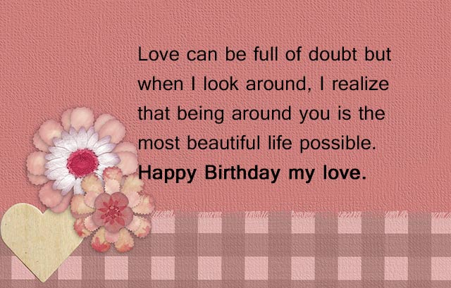 Romantic Birthday Wishes Lover