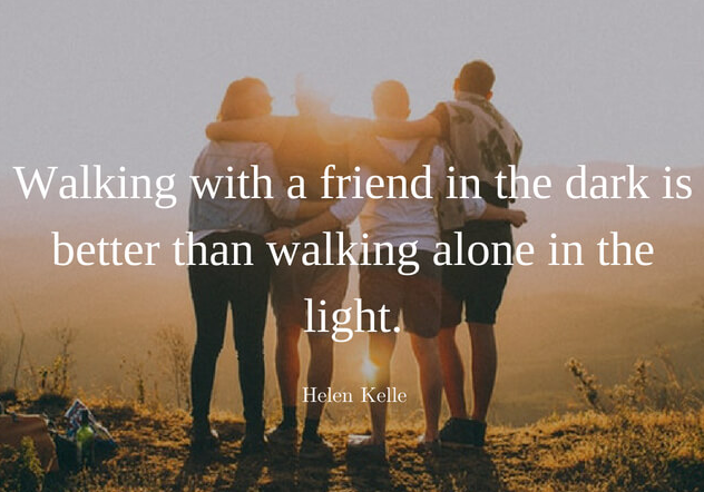 Friendship Quotes about Walking Together (Night Walk Quotes)