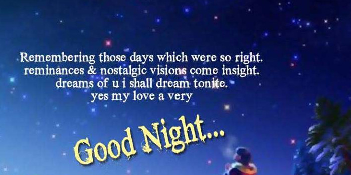 Good night my love quotes