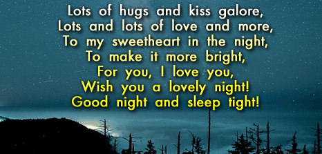 Romantic good night messages for girlfriend