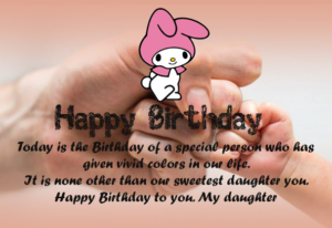 Birthday greetings for daughter