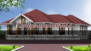 Congrats for new house