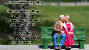 Happy marriage anniversary to mom and dad