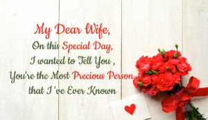 Wedding anniversary wishes to wife from husband