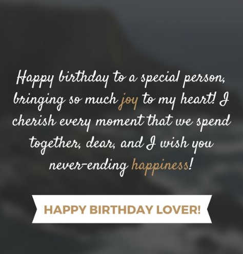 Birthday quotes for lover