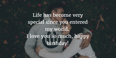 Romantic birthday wishes for lover