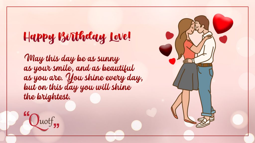 birthday wishes for love