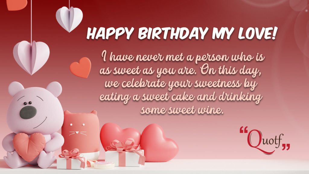 special person birthday wishes for love