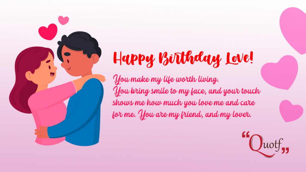 happy birthday my love quotes for him