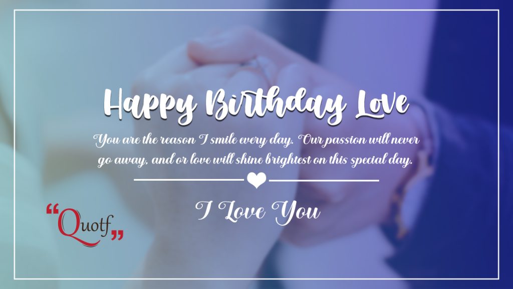 two line birthday wishes for love
