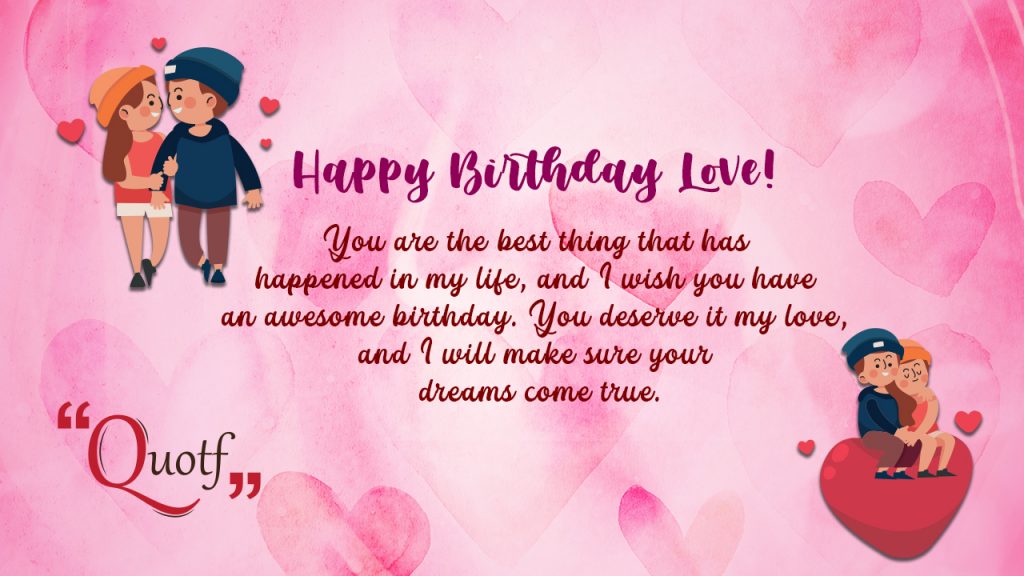 special person birthday wishes for love
