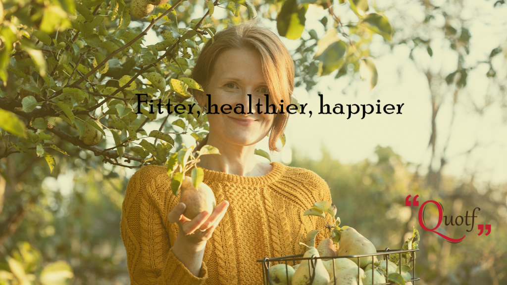 Quotf.com, "Fitter, healthier, happier."