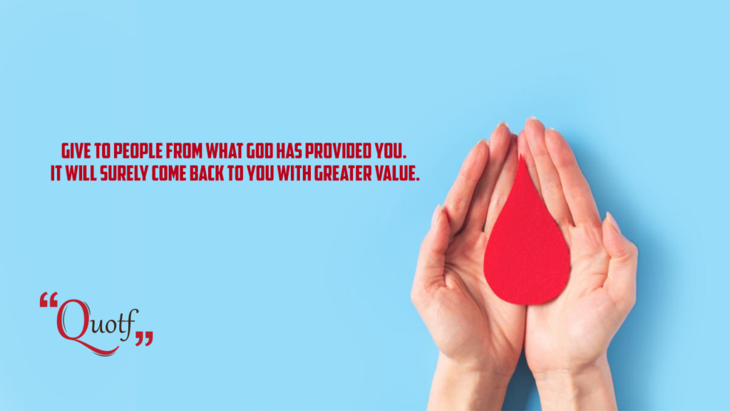 Quotf.com, importance of blood donation quotes