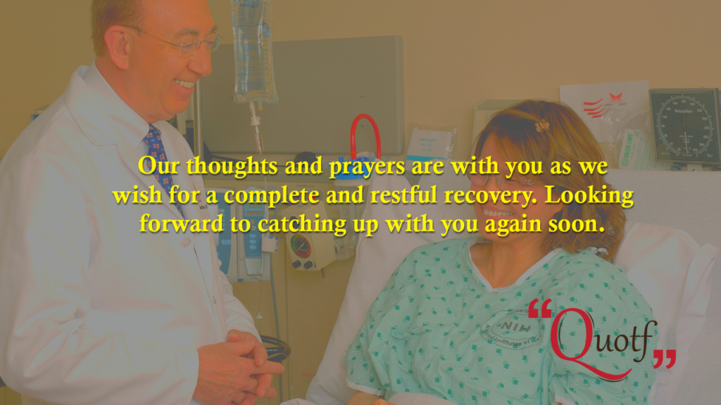 Quotf.com, formal get well soon message