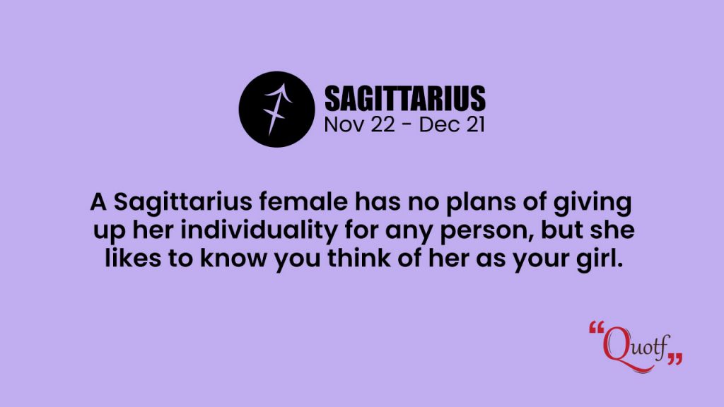 sagittarius quotes female