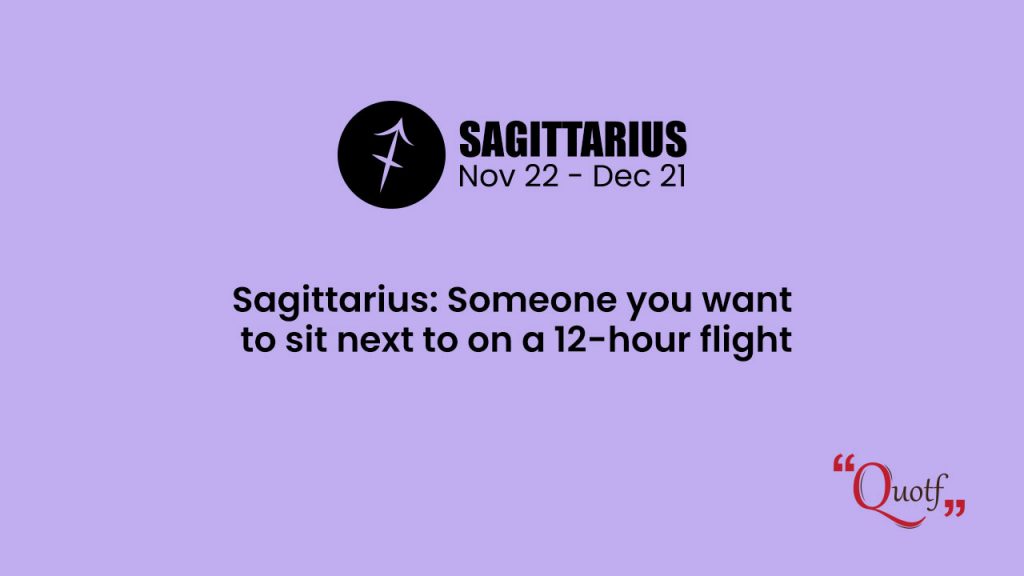 sagittarius funny quotes