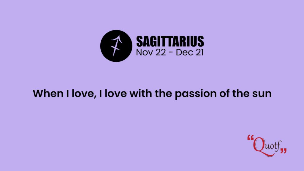 love quotes for sagittarius woman