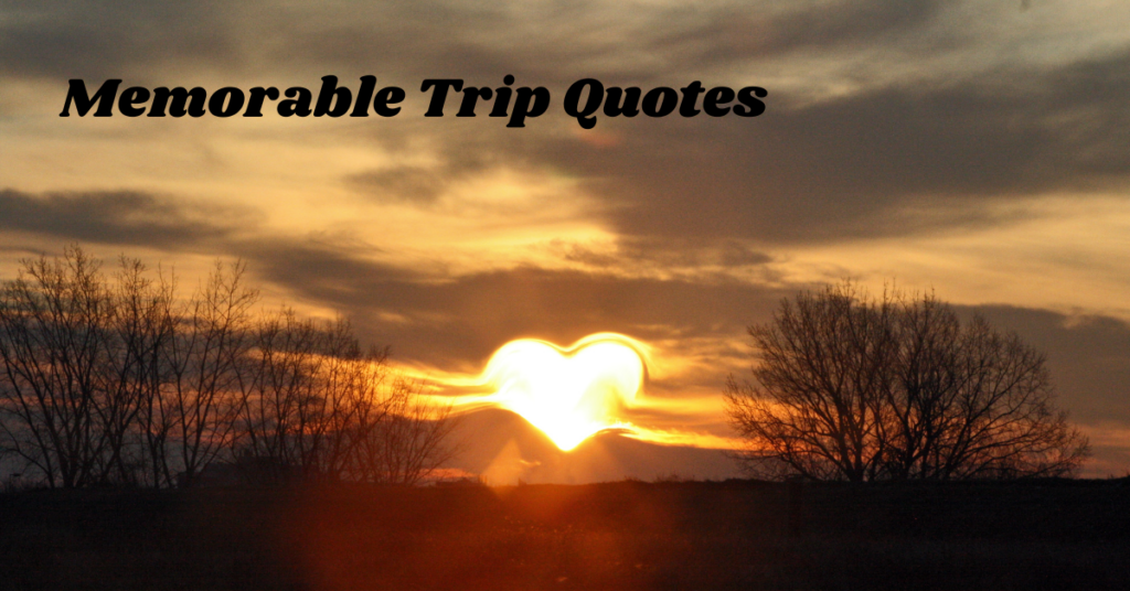 Memorable Trip Quotes 