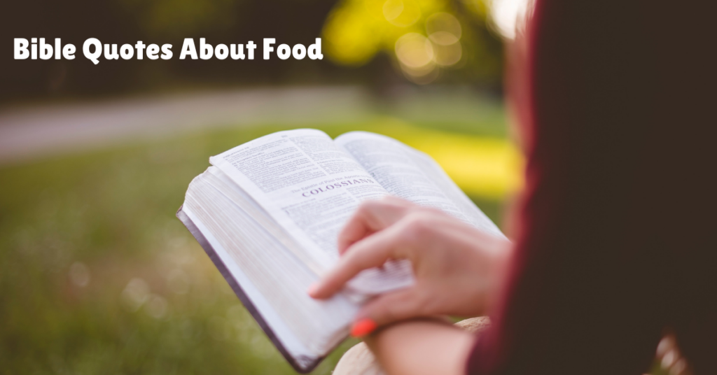 Bible Quotes About Food