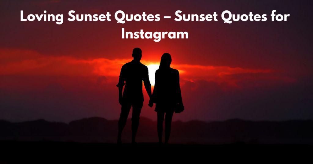 Loving Sunset Quotes