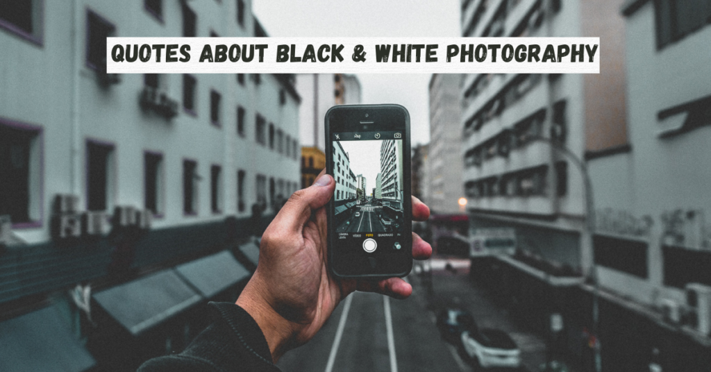 Quotes About Black & White Photography
