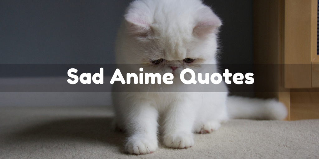 Sad Anime Quotes